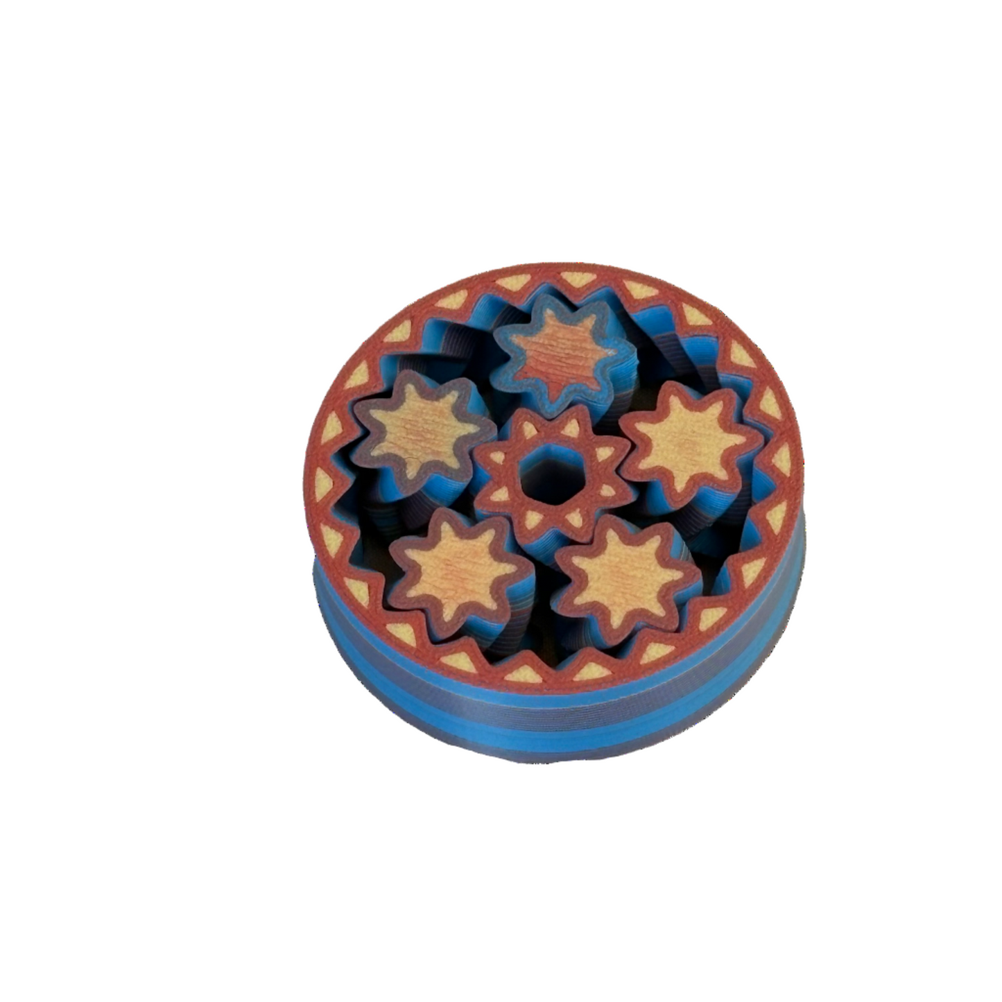 Fidget Spinner Blau Rot