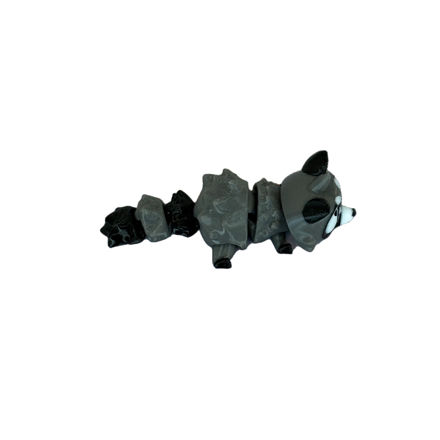 Waschbär Grau Schwarz Weiss