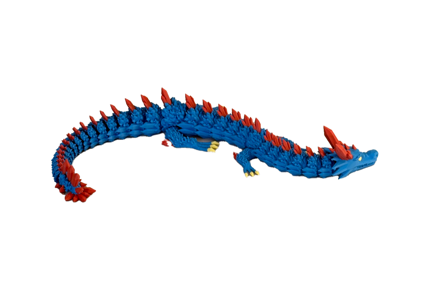 Drache Blau Rot Gelb