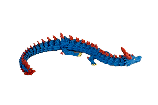 Drache Blau Rot Gelb