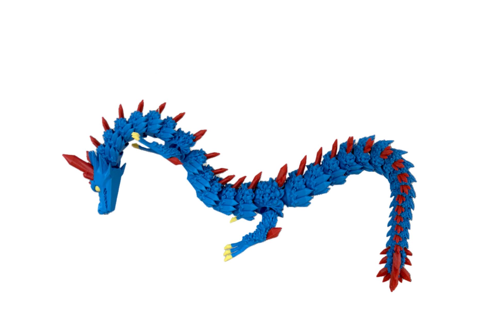 Drache Blau Rot Gelb
