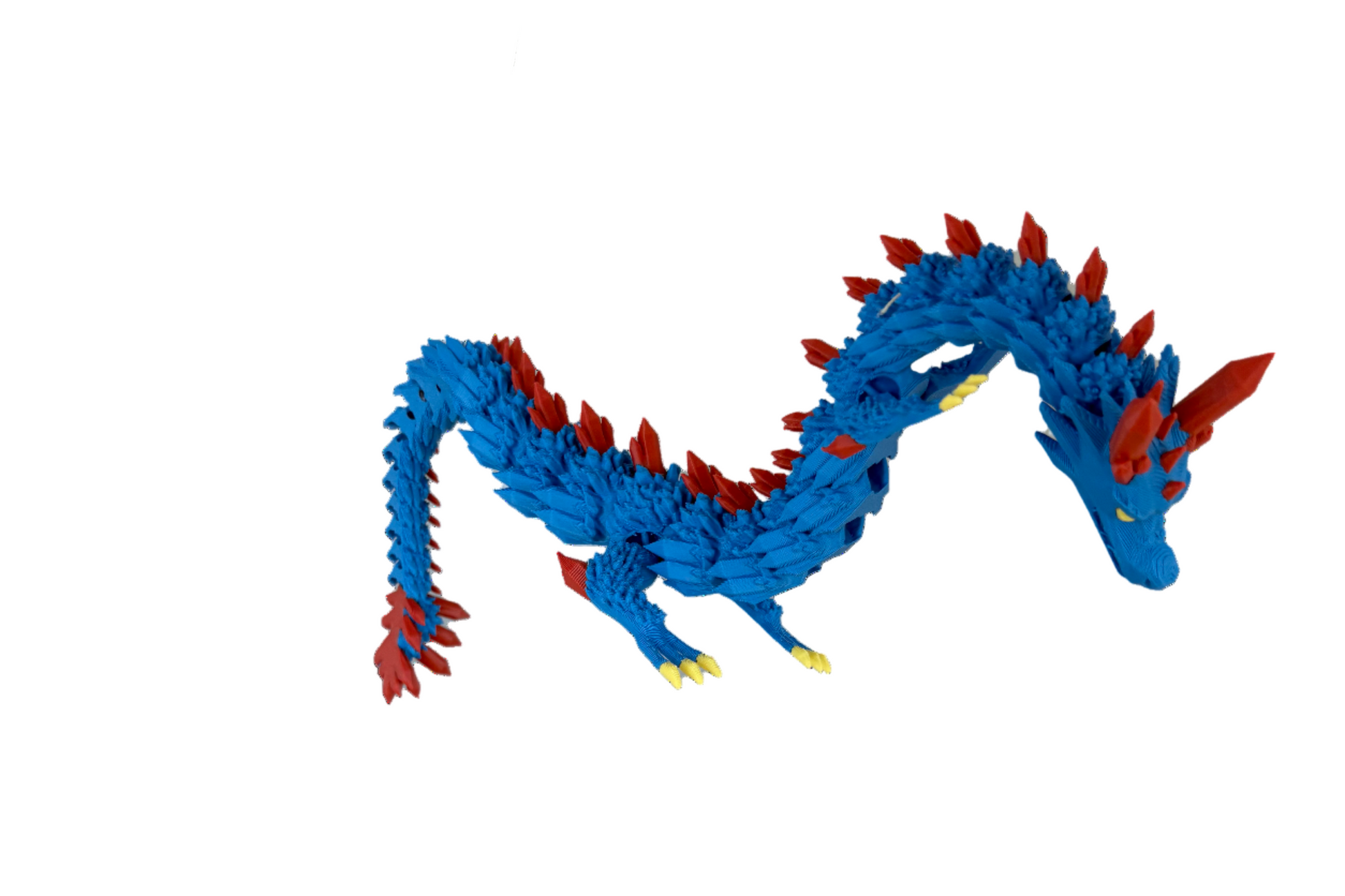 Drache Blau Rot Gelb