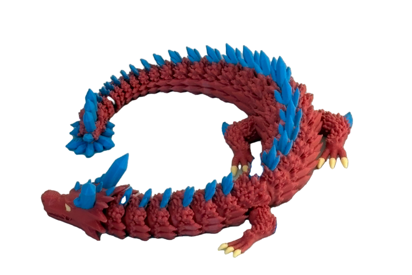 Drache Rot Blau Gelb