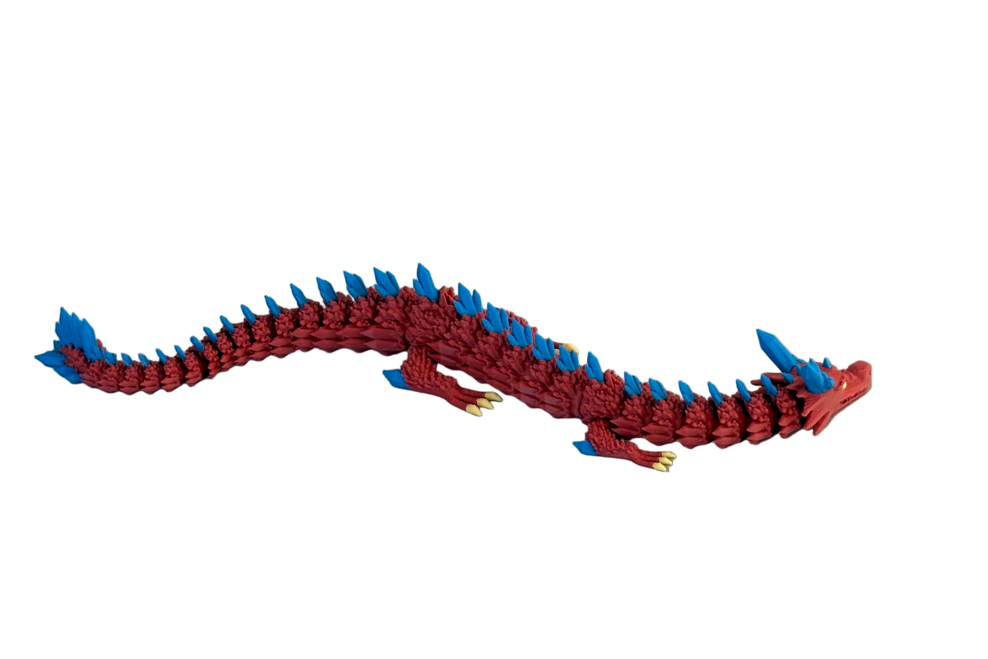 Drache Rot Blau Gelb