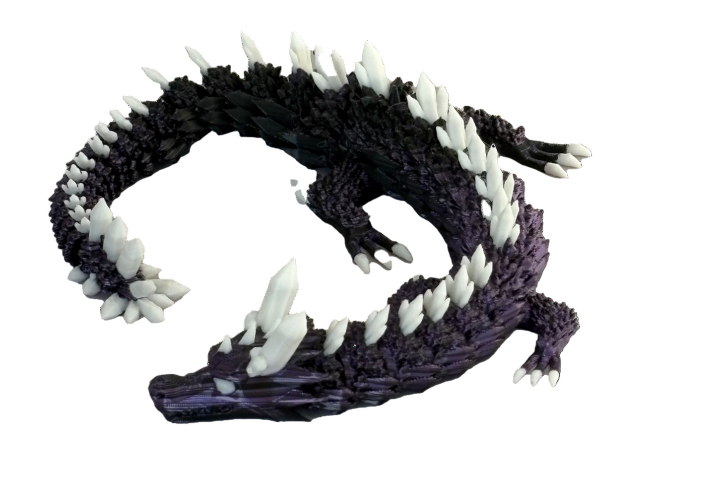 Drache Silk Lila Violett Weiss