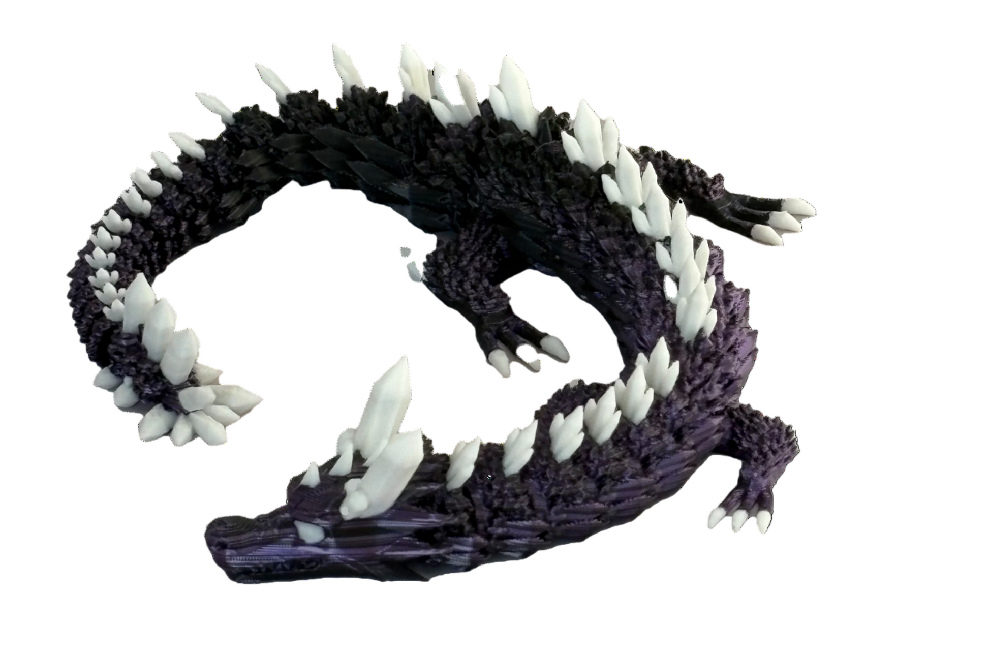 Drache Silk Lila Violett Weiss