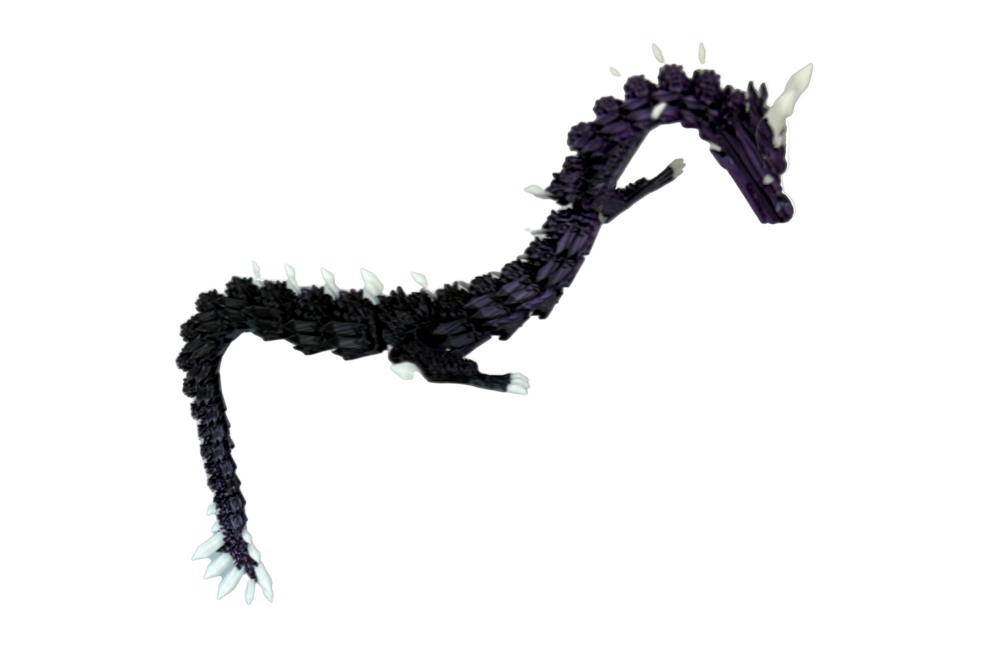 Drache Silk Lila Violett Weiss