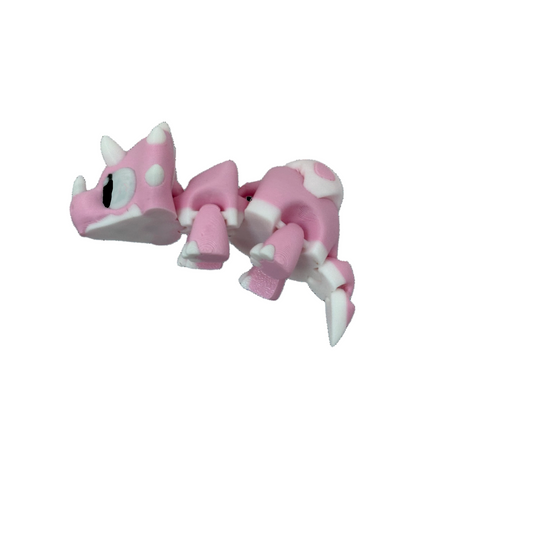 Triceratops Pink Dinosaurier